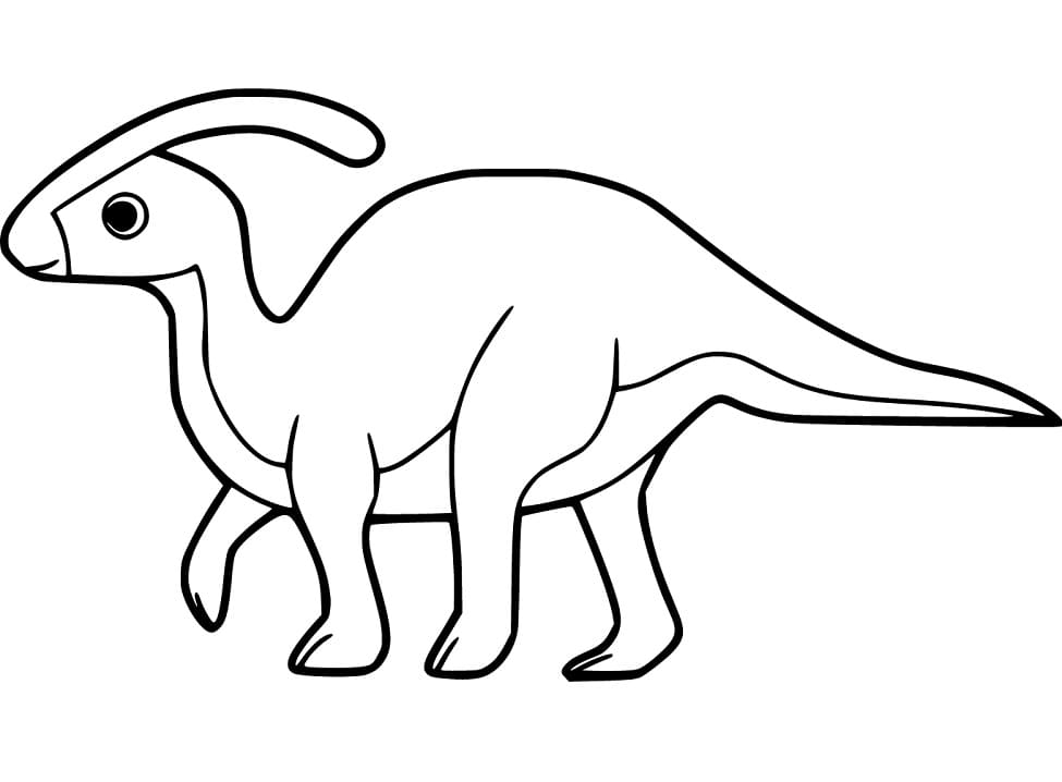 Adorable Parasaurolophus Coloring Game Adorable Parasaurolophus