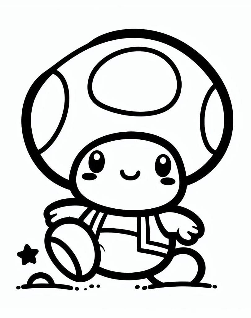 Adorable Toad Mario Coloring Game Adorable Toad Mario