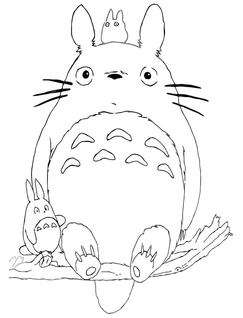 Adorable Totoro 1 Coloring Game Adorable Totoro 1