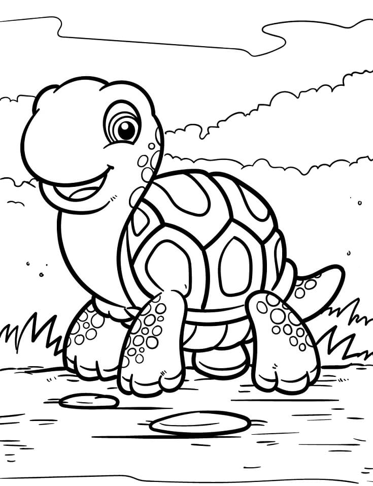 Adorable Turtle Coloring Game Adorable Turtle