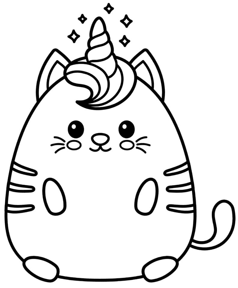 Adorable Unicorn Cat Coloring Game Adorable Unicorn Cat