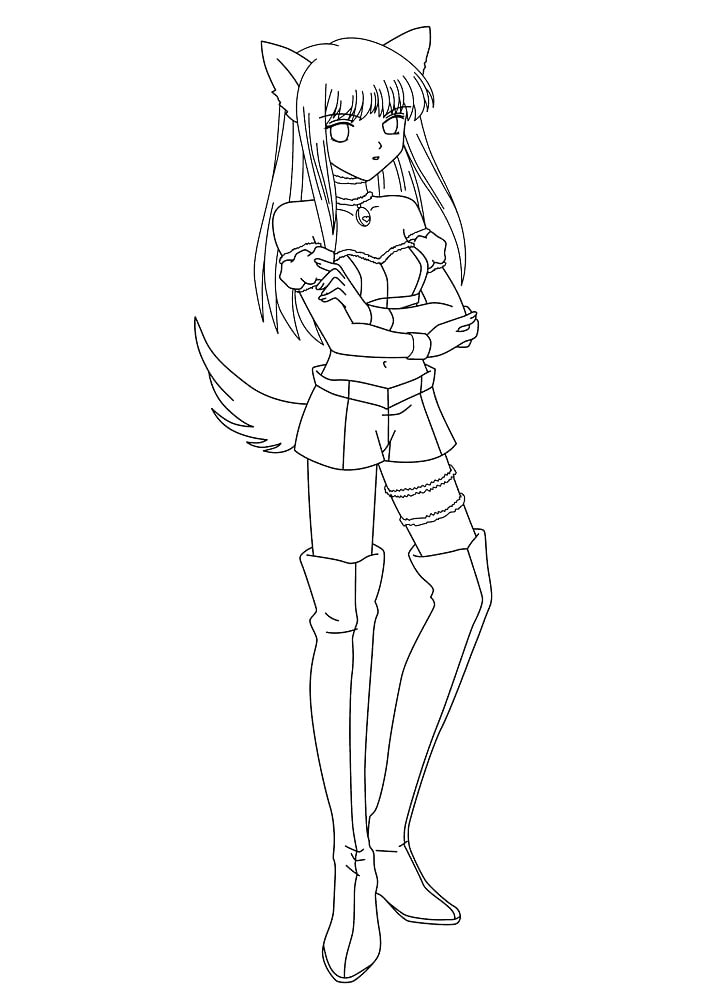 Adorable Wolf Girl