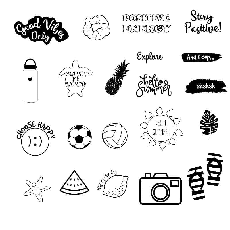 Aesthetics Stickers Coloring Game Aesthetics Stickers