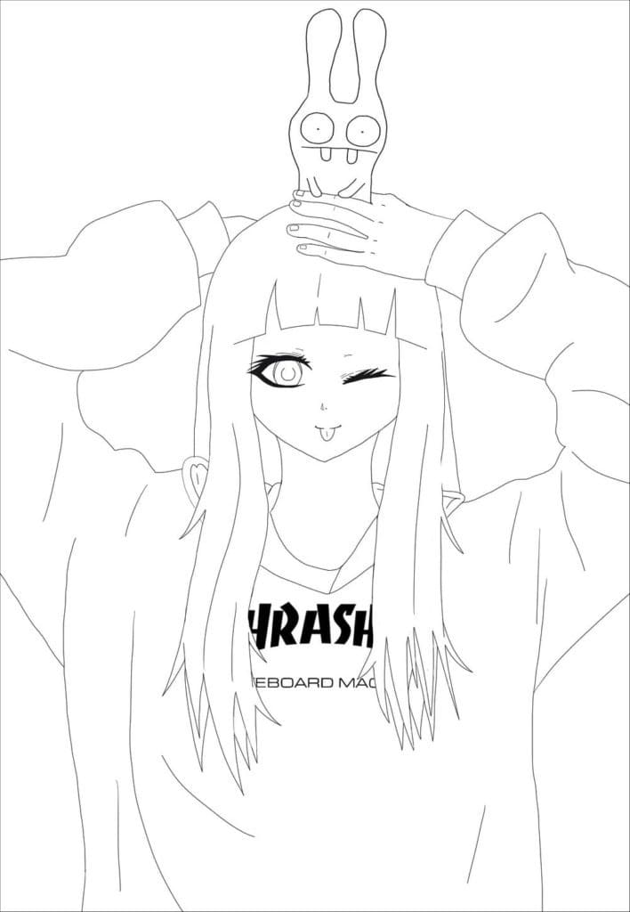 Aesthetics Stylish Girl Coloring Game Aesthetics Stylish Girl