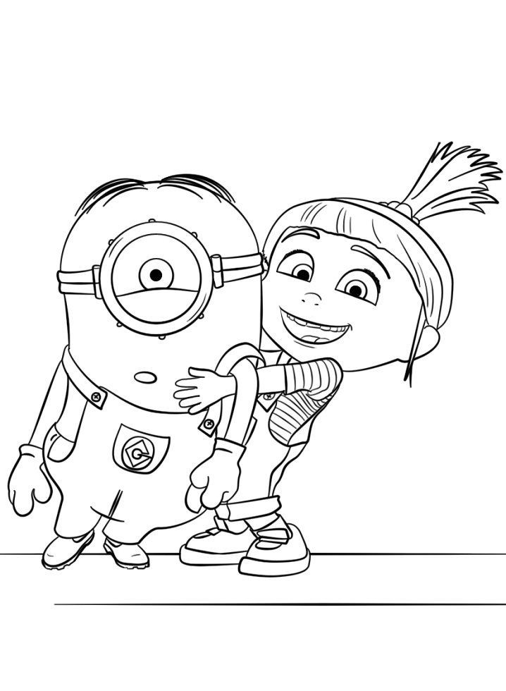Agnes Gru and Minion