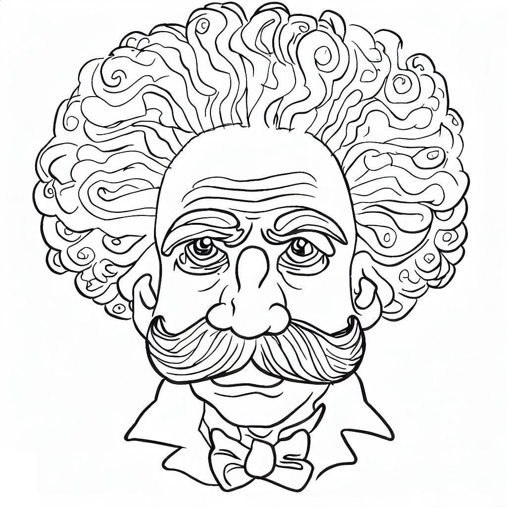 Crazy Albert Einstein Coloring - Play Free Coloring Game Online