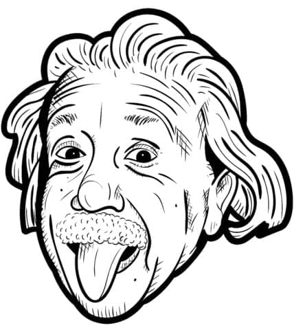 Albert Einstein Printable Coloring Game Albert Einstein Printable