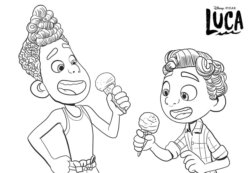 Alberto with Luca Coloring Game Alberto with Luca