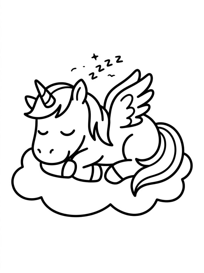 Alicorn Sleeping