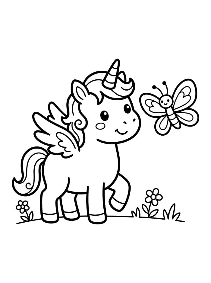 Alicorn with Butterfly