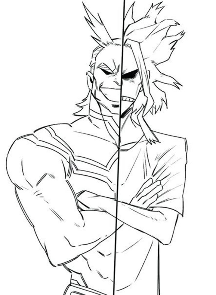 All Might in My Hero Academia