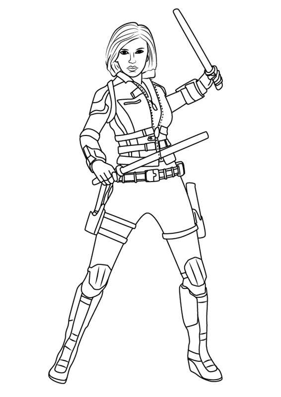 Amazing Black Widow Coloring Game Amazing Black Widow