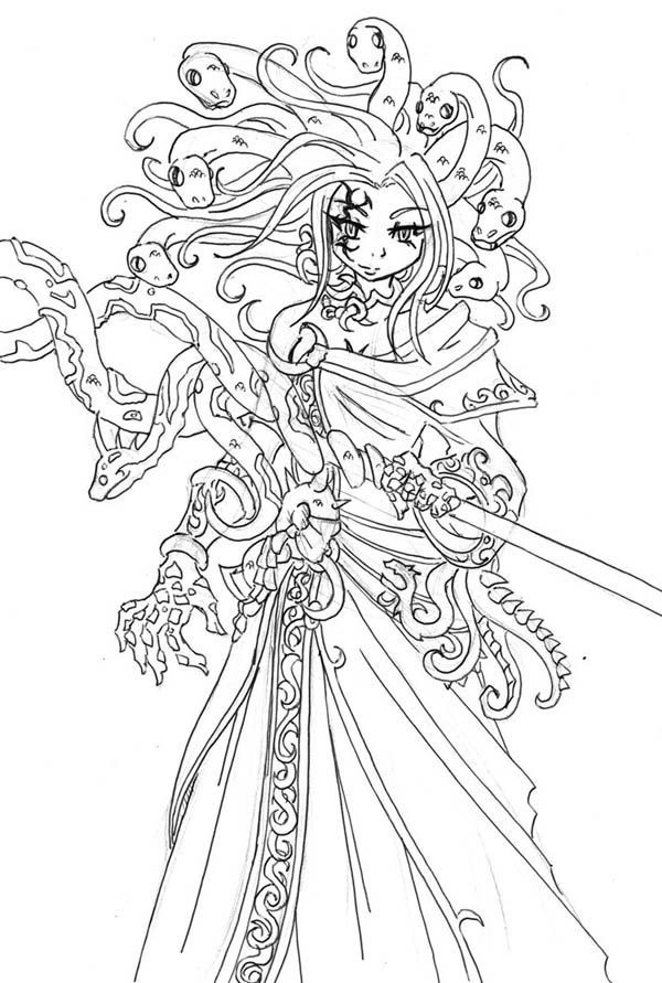 Amazing Medusa Coloring Game Amazing Medusa