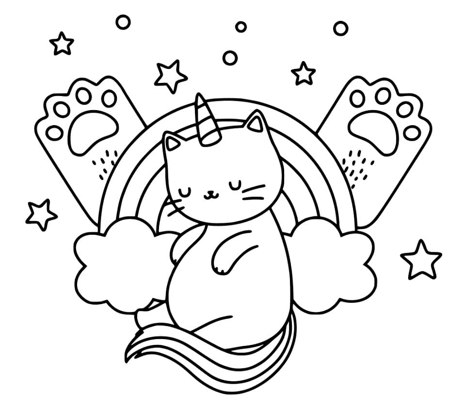 Amazing Unicorn Cat Coloring Game Amazing Unicorn Cat