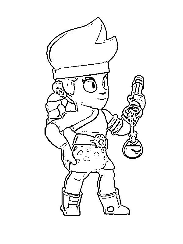 Amber Brawl Stars 1 Coloring Game Amber Brawl Stars 1