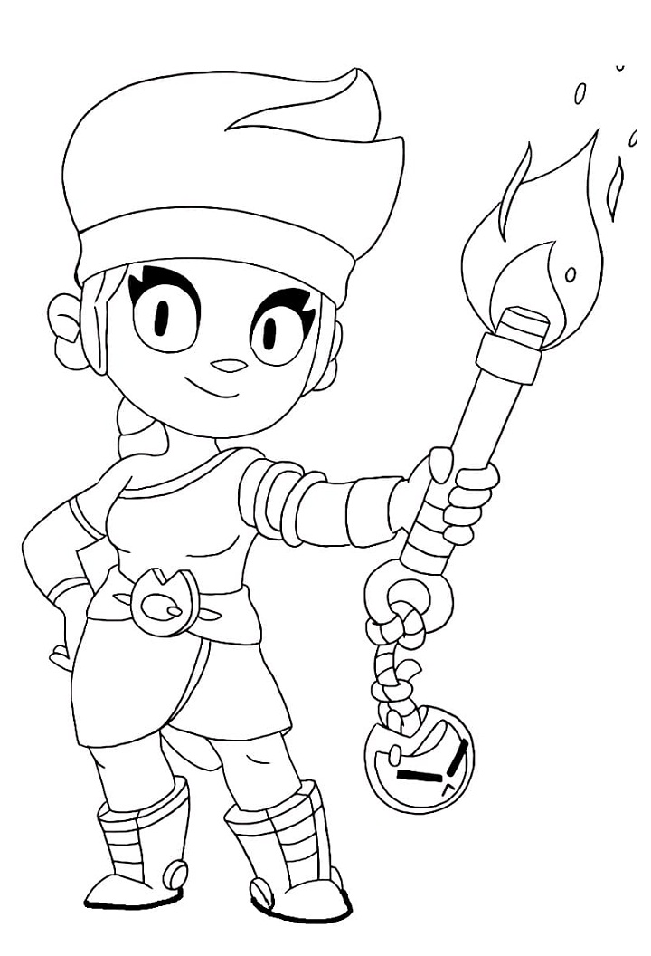 Amber Brawl Stars Coloring Game Amber Brawl Stars