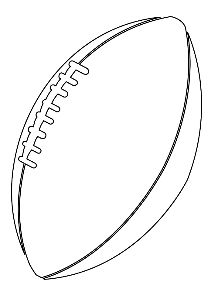 American Football Ball Coloring Game American Football Ball