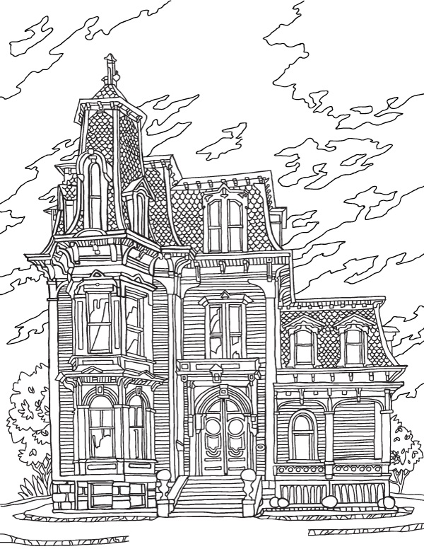 Old Mansion Coloring - Play Free Coloring Game Online