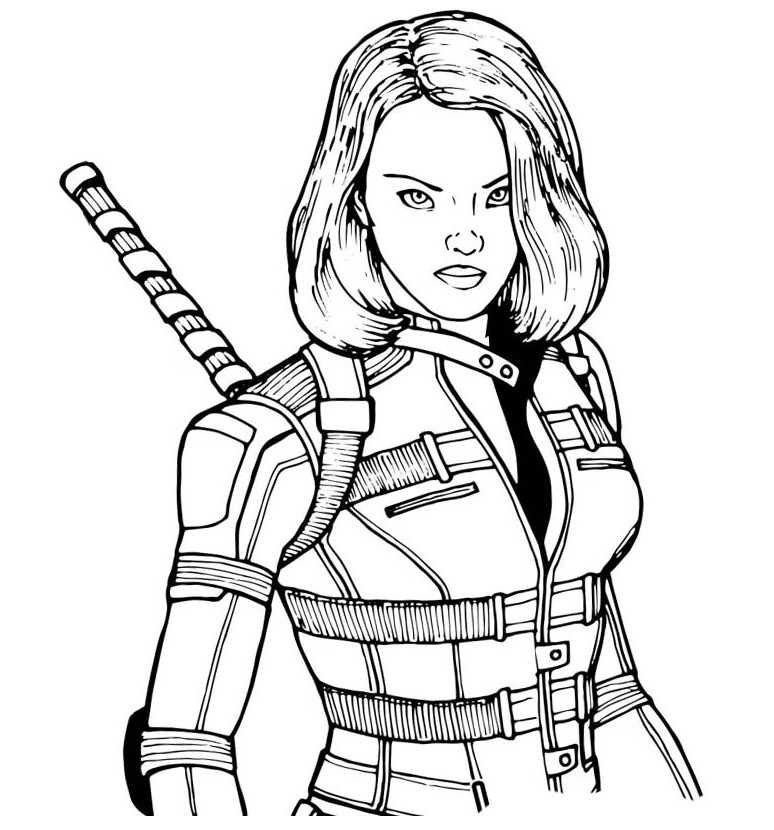Angry Black Widow Coloring Game Angry Black Widow