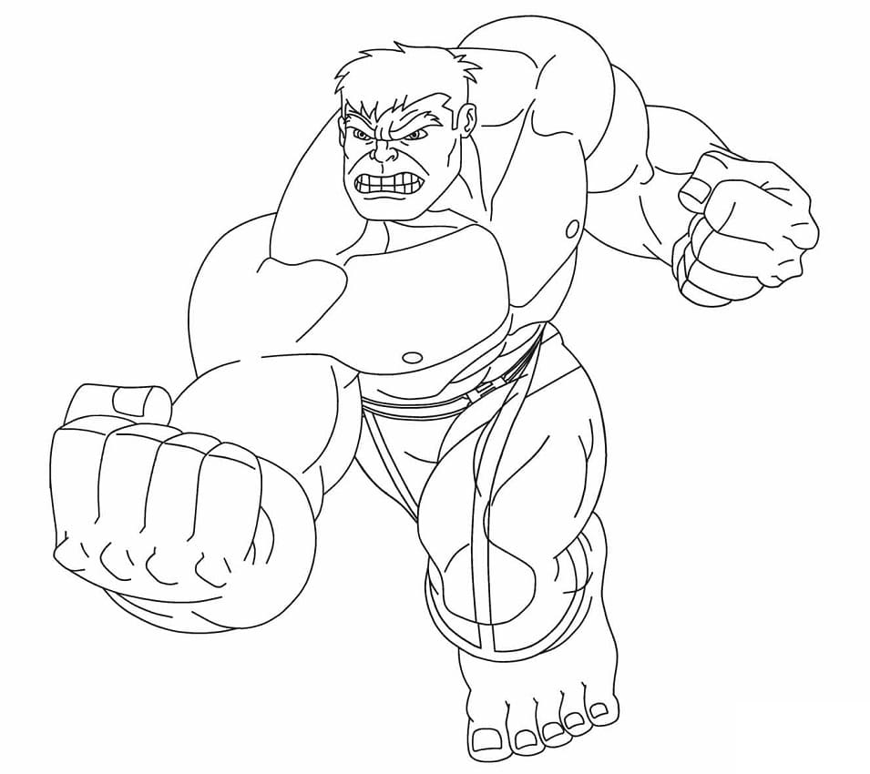 Angry Hulk Punching