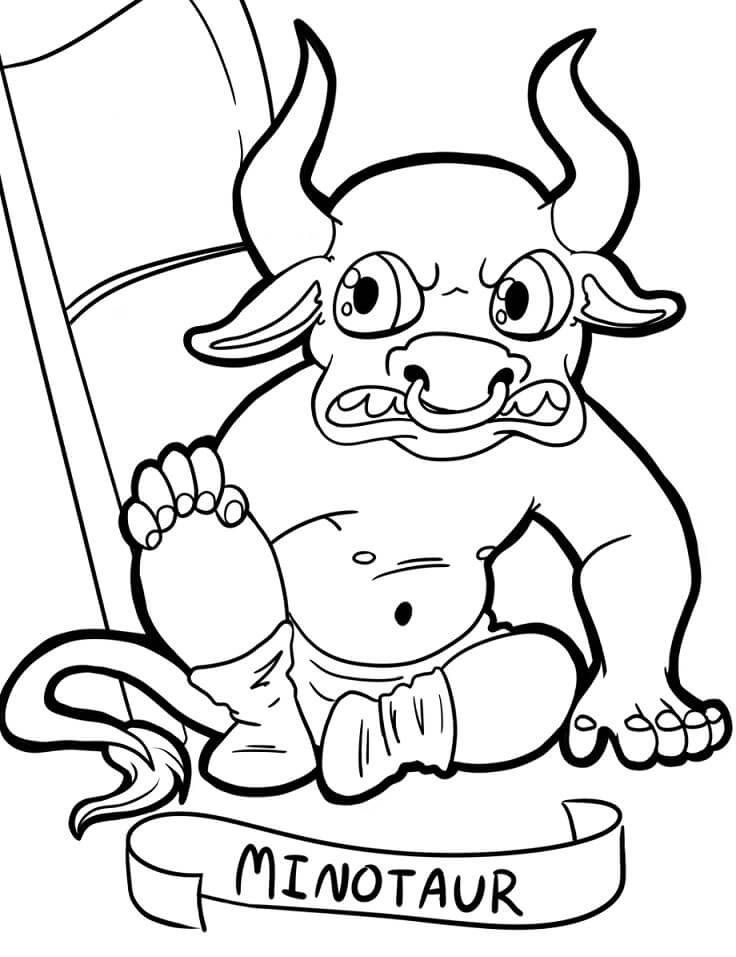 Angry Minotaur Coloring Game Angry Minotaur