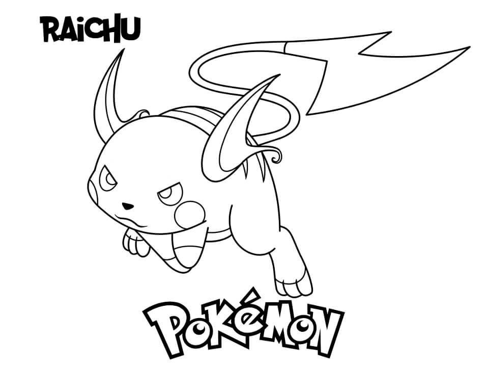 Angry Raichu Coloring Game Angry Raichu
