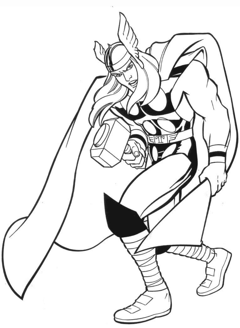 Angry Thor Coloring Game Angry Thor