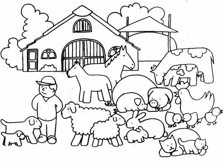 Animals and Farmer