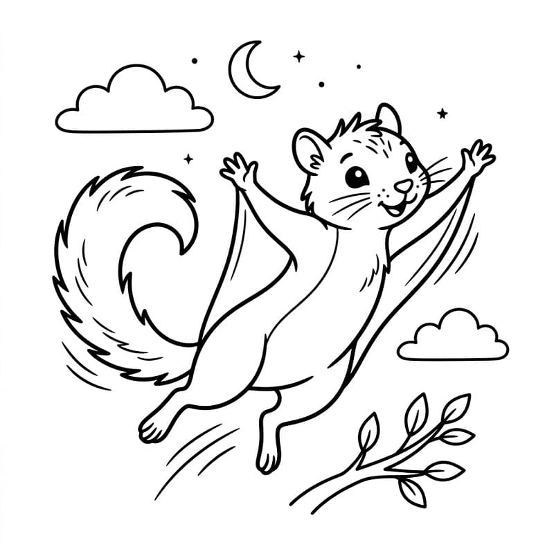 Animated Flying Squirrel