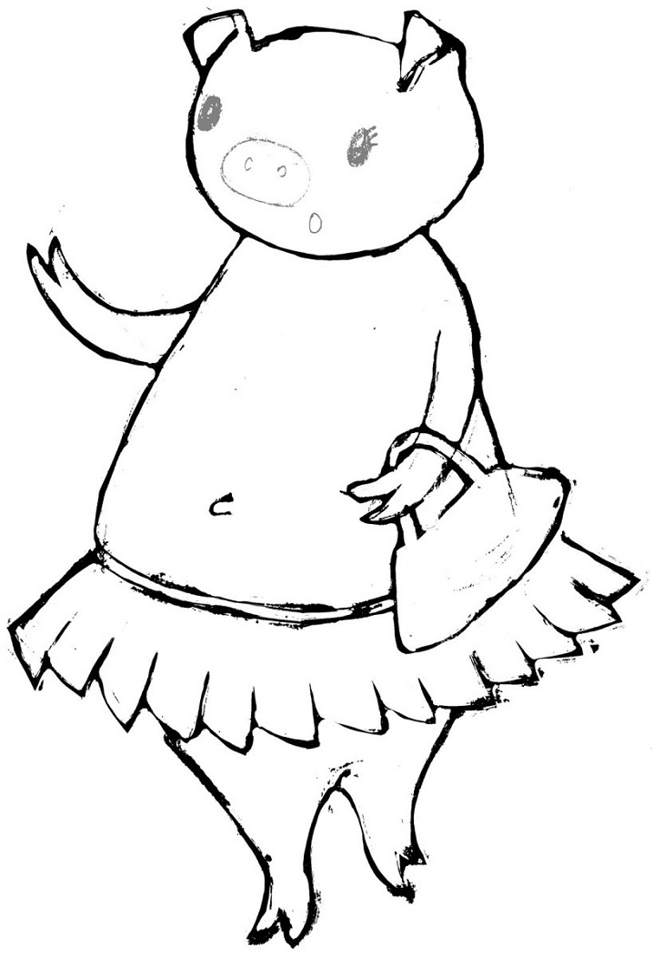 Animated Pig Coloring Game Animated Pig