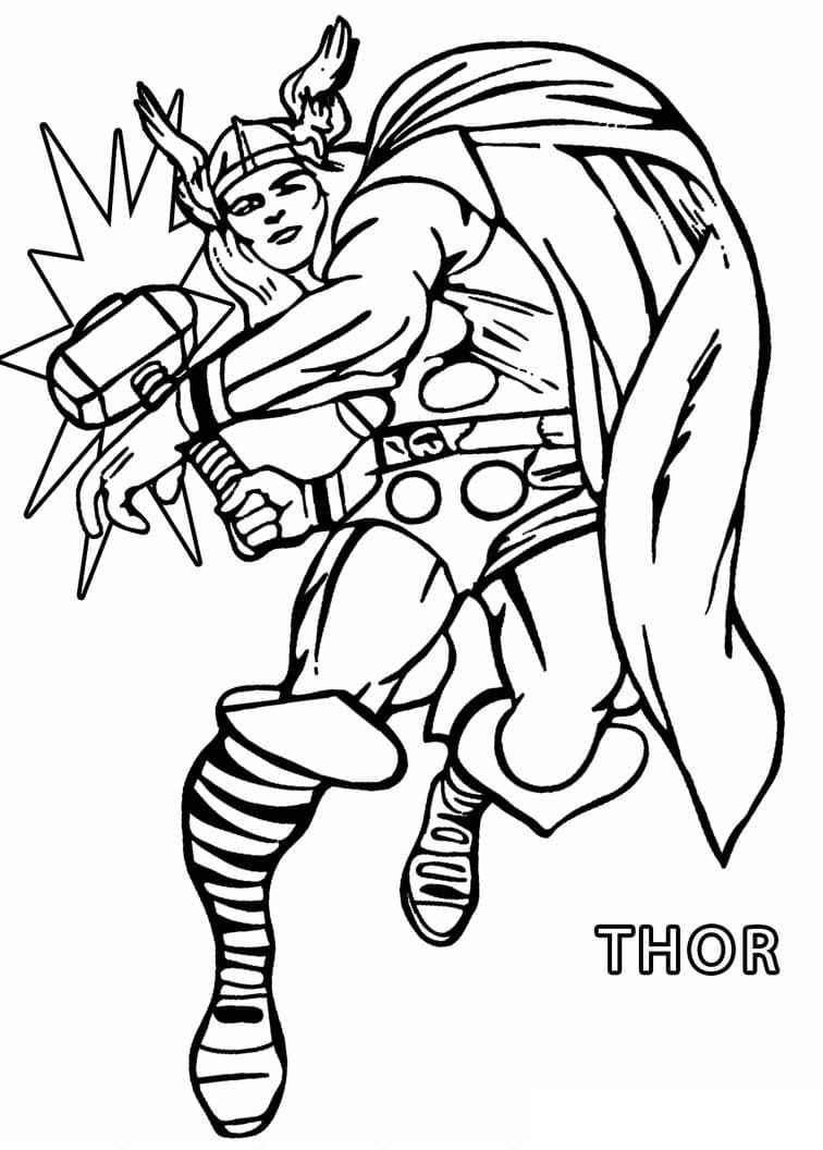 Animated Thor Coloring Game Animated Thor