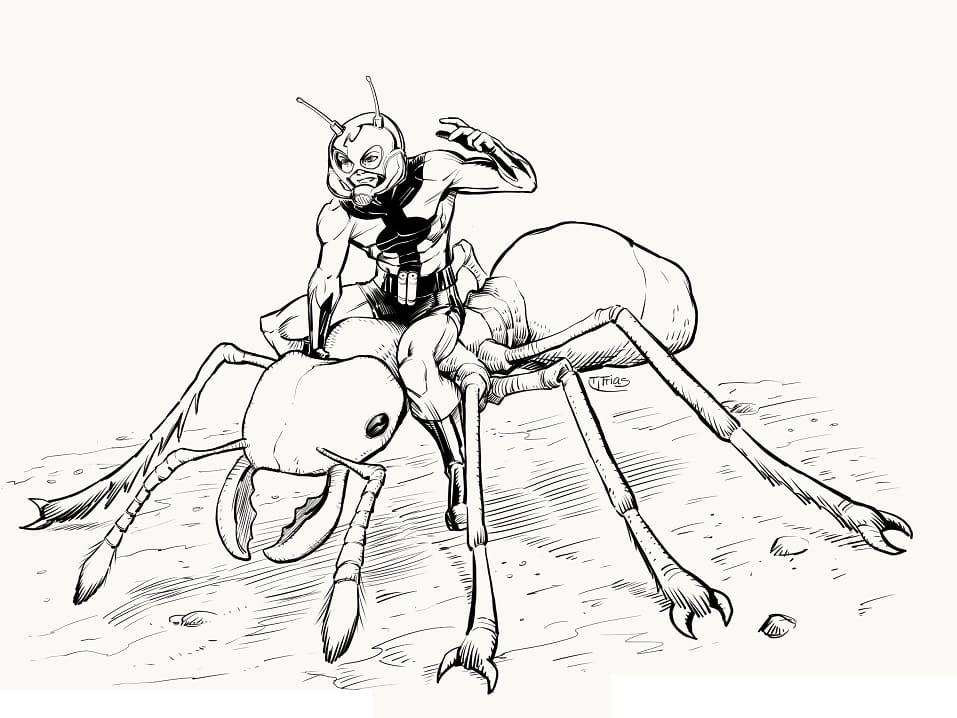 Ant-Man Riding Ant