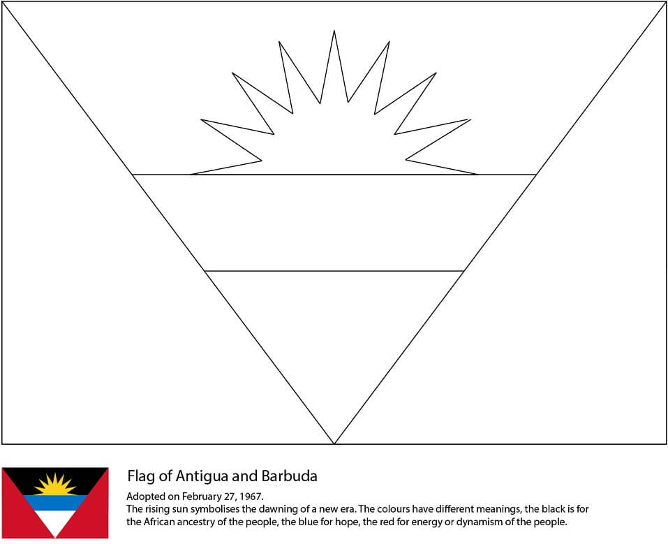 Antigua and Barbuda Flag 2