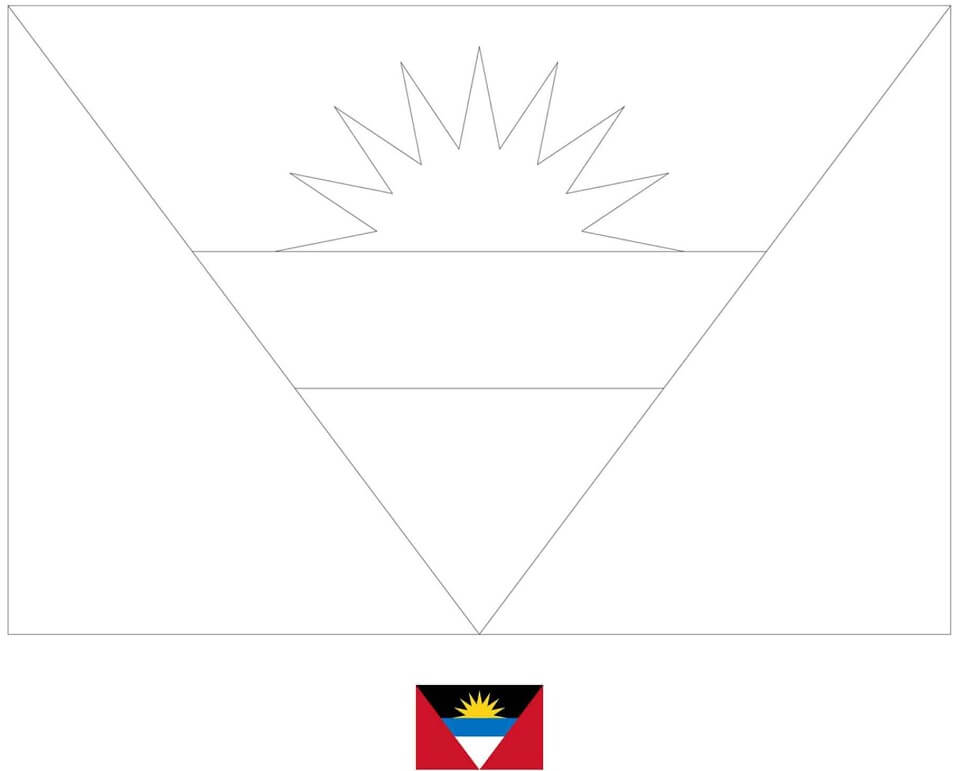 Antigua and Barbuda Flag 3