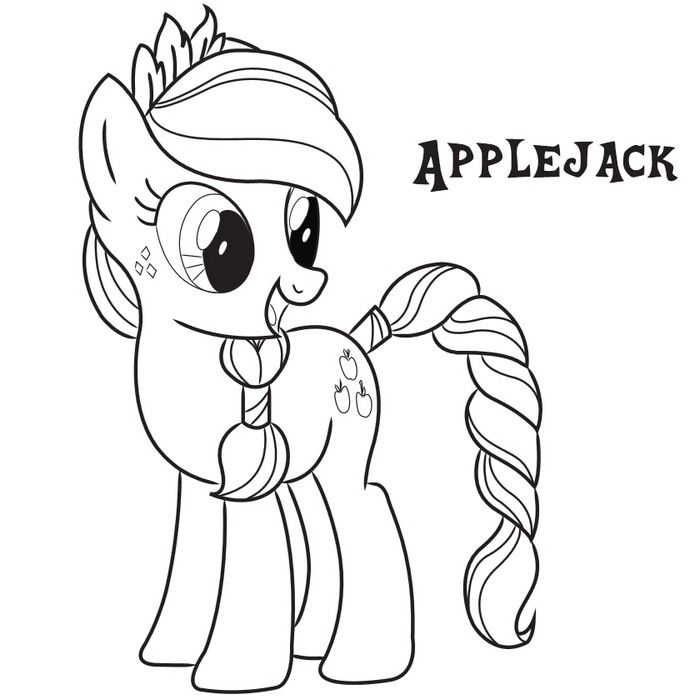 Applejack Pony Coloring Game Applejack Pony