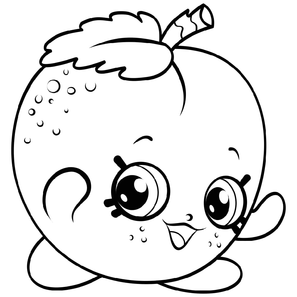 April Apricot Shopkin Coloring Game April Apricot Shopkin