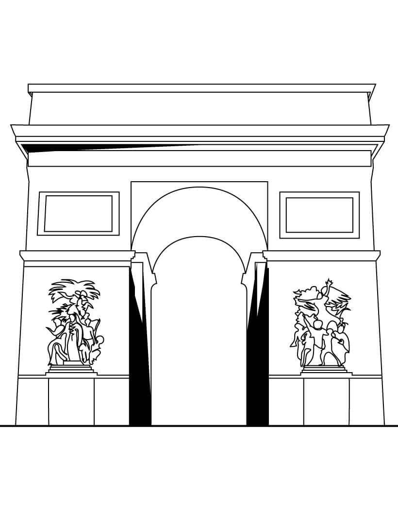 Arc De Triomphe Coloring Game Arc De Triomphe