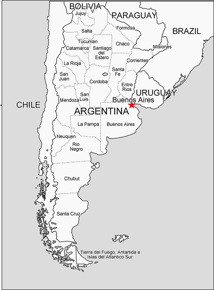 Argentina Map Coloring Game Argentina Map