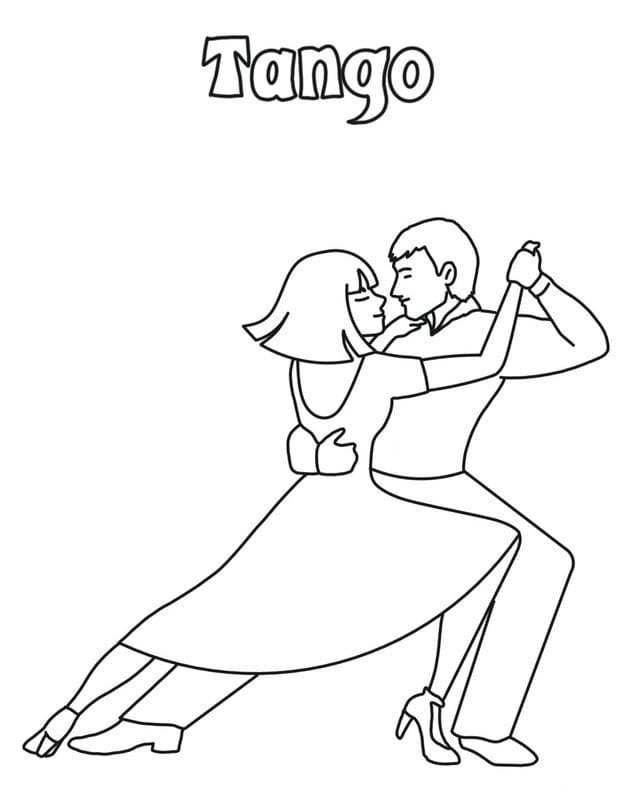 Argentina Tango Coloring Game Argentina Tango