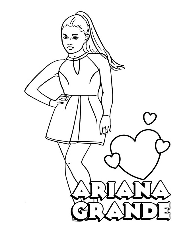 Ariana Grande Coloring - Play Free Coloring Game Online