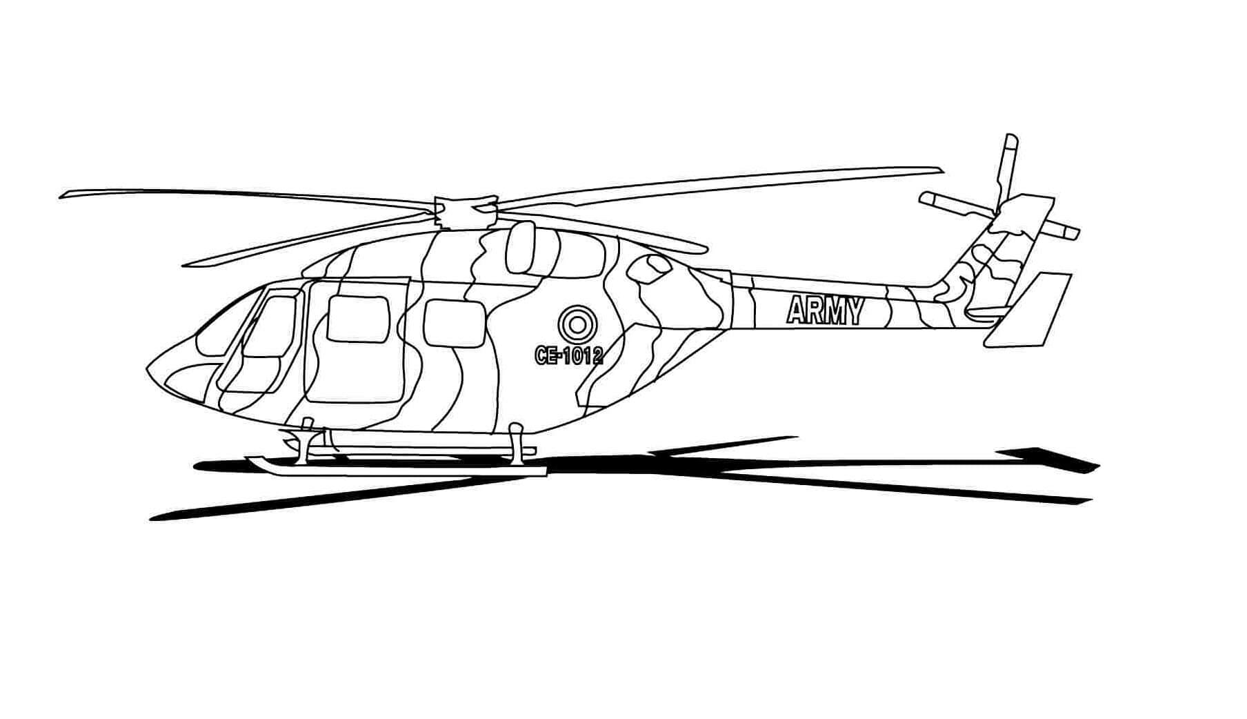 Army Helicopter CE 1012 Coloring Game Army Helicopter CE 1012