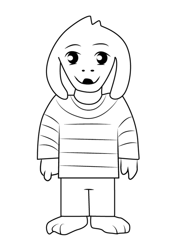 Asriel Undertale coloring page Coloring Game Asriel Undertale coloring page