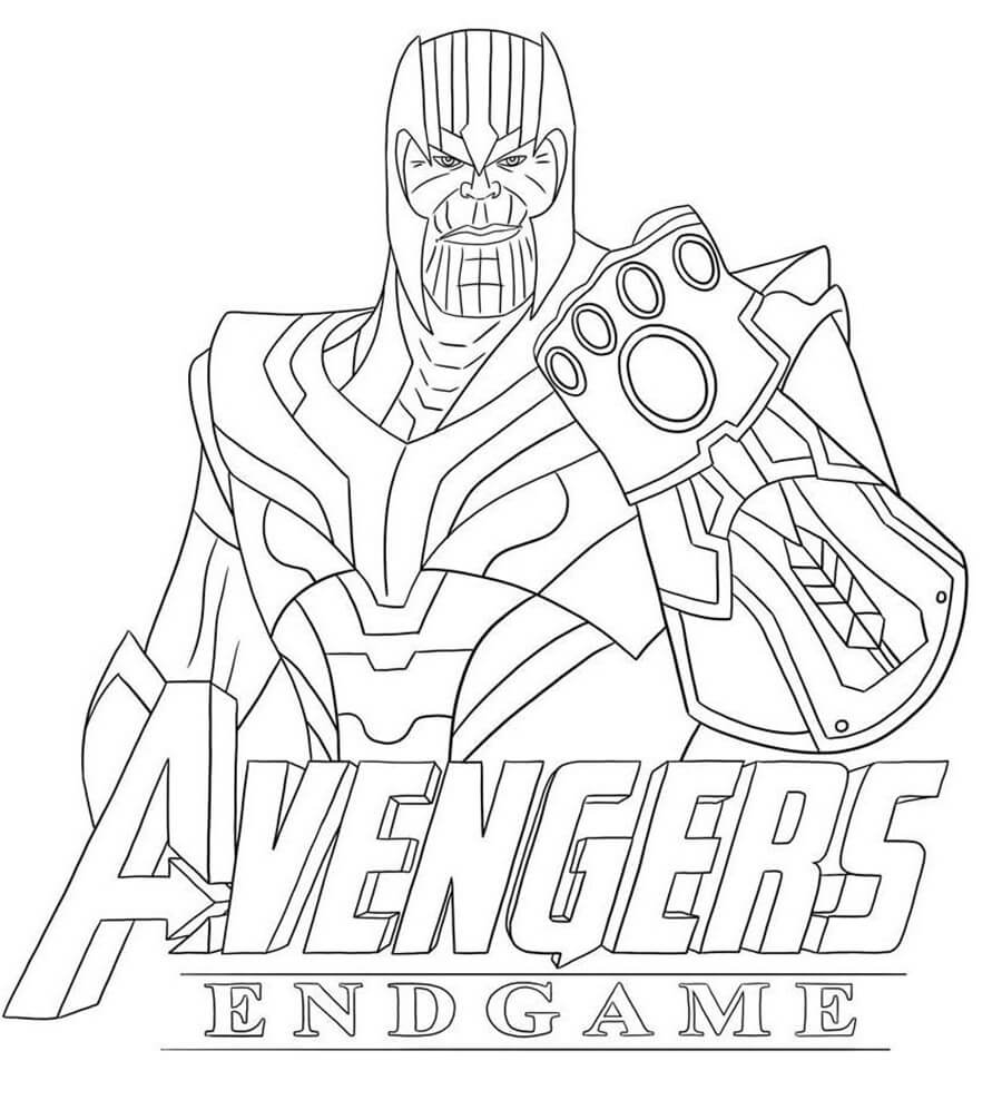 Avengers Thanos Coloring Game Avengers Thanos