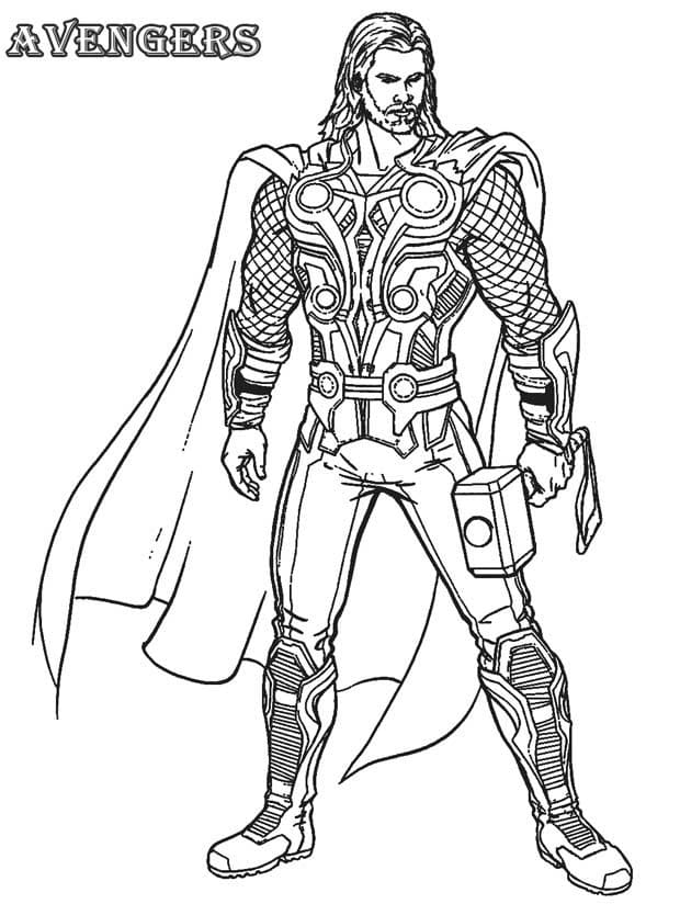 Avengers Thor Coloring Game Avengers Thor