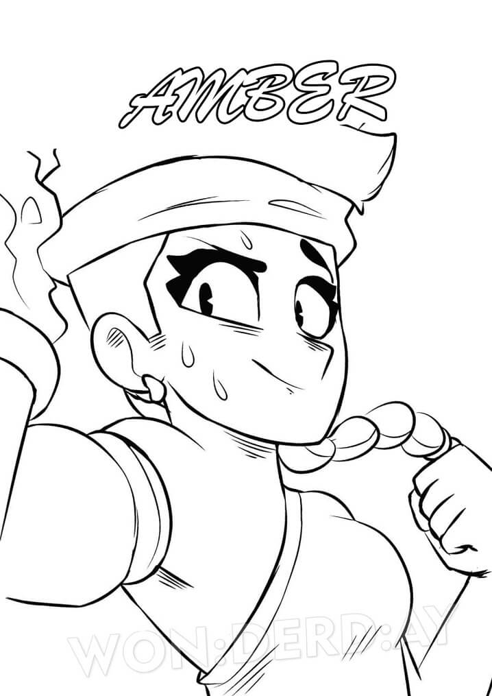 Hq Pictures Imagenes De Brawl Stars Amber Dibujos Para Colorear