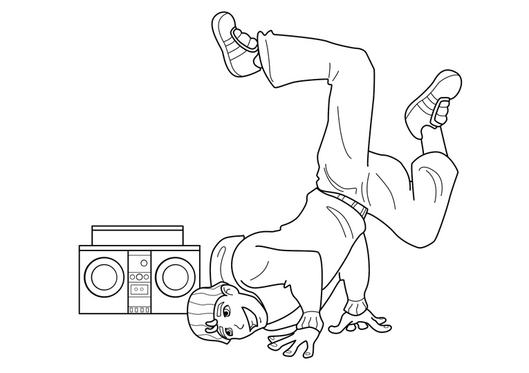 Awesome Dancer Coloring Game Awesome Dancer