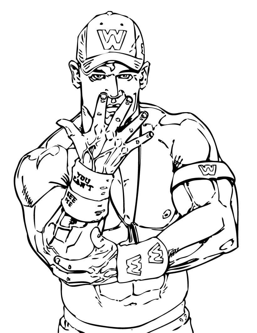 Awesome John Cena Coloring Game Awesome John Cena