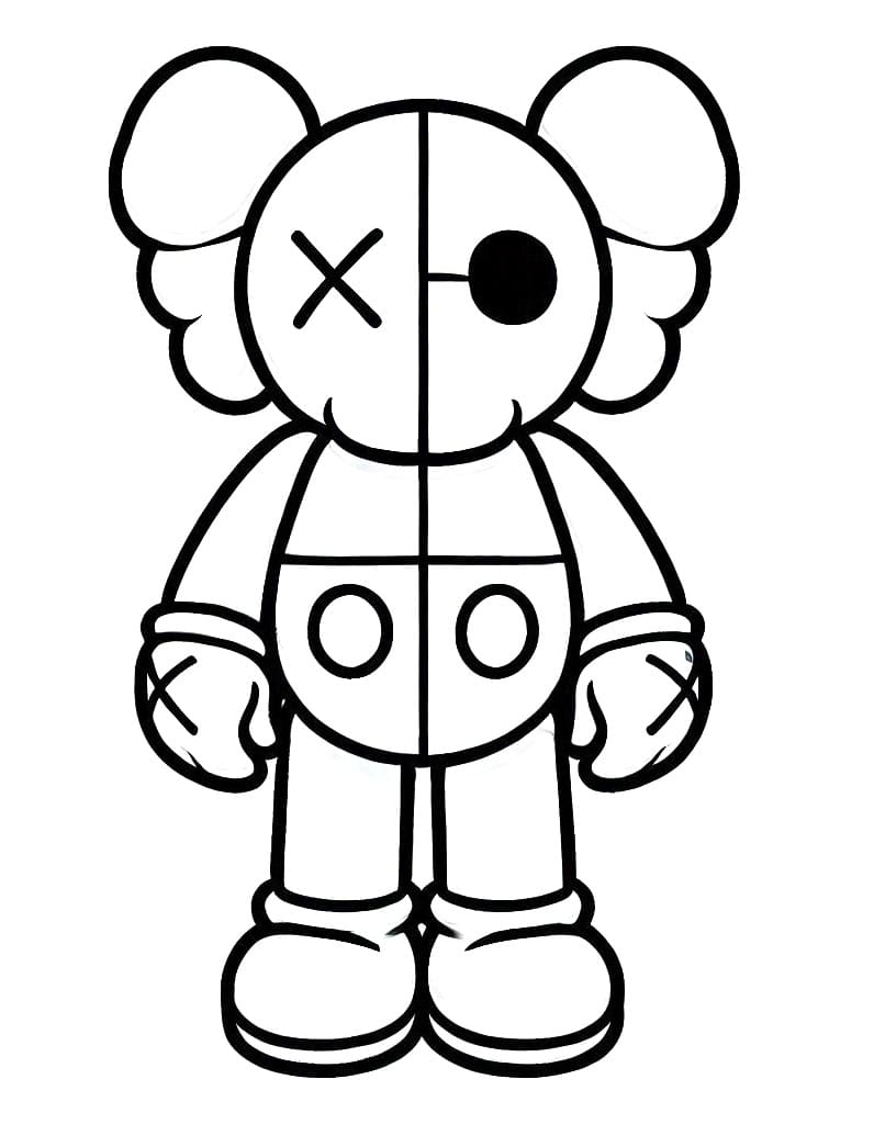 Awesome Kaws Coloring Game Awesome Kaws