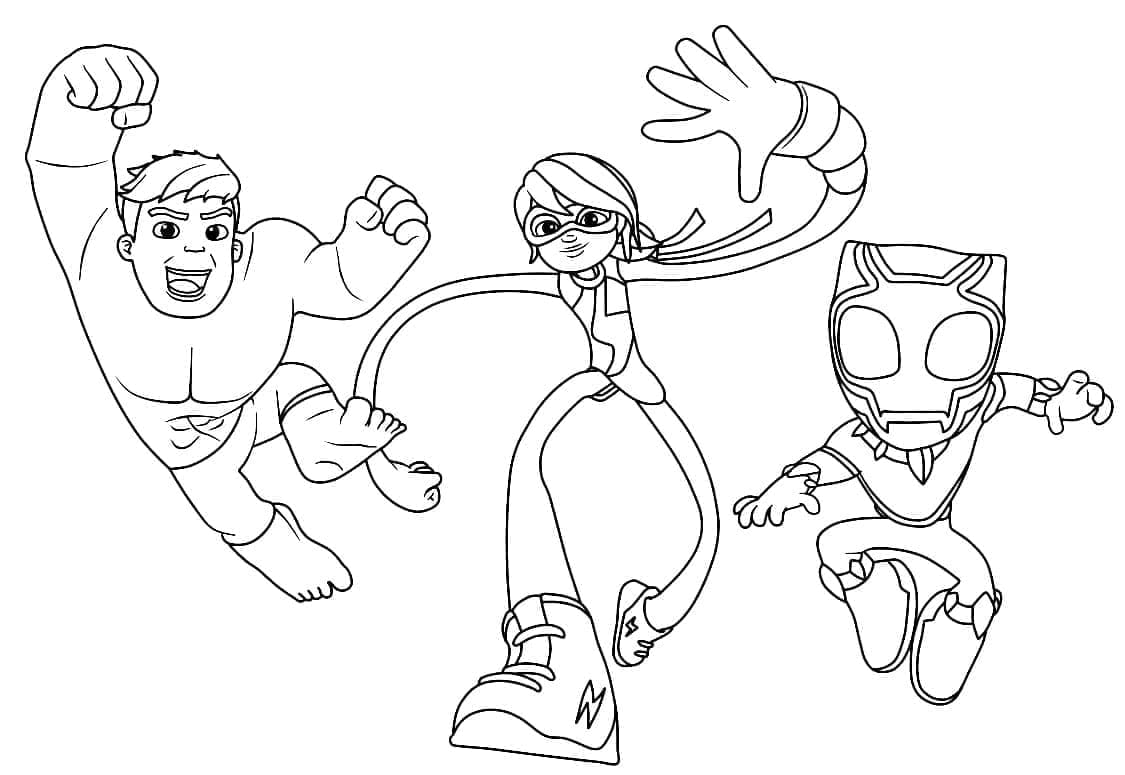 Spidey and His Amazing Friends Coloring Games - ColoringGames.Net