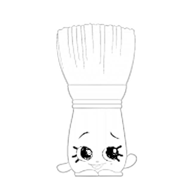 BLUSHY BRUSH Shopkin Coloring Game BLUSHY BRUSH Shopkin